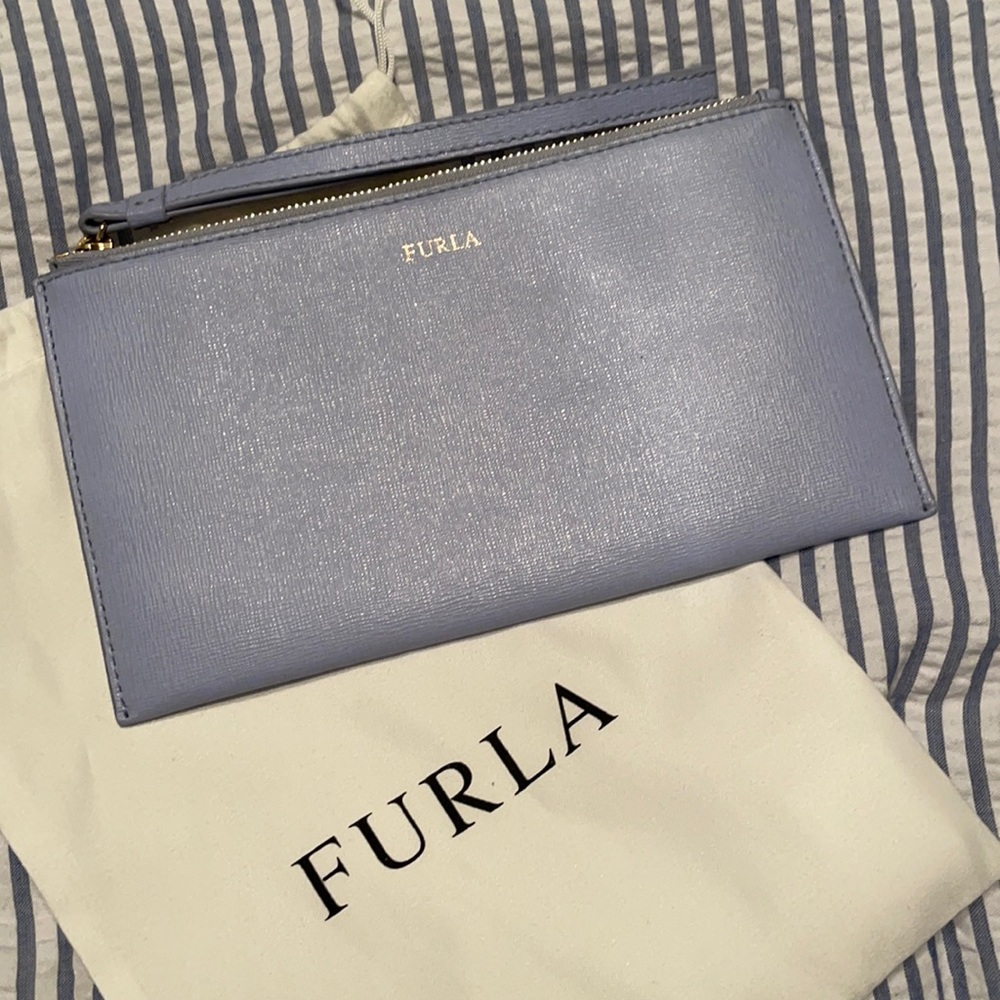 Furla Baby Blue Wristlet